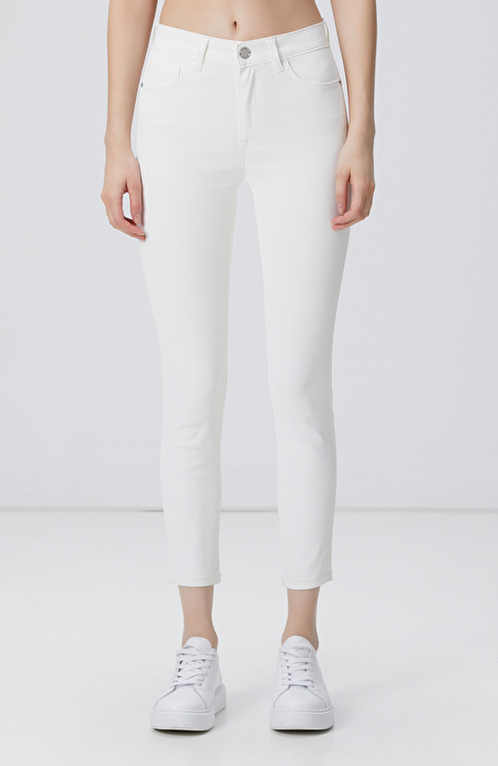 Beyaz Denim Pantolon_3