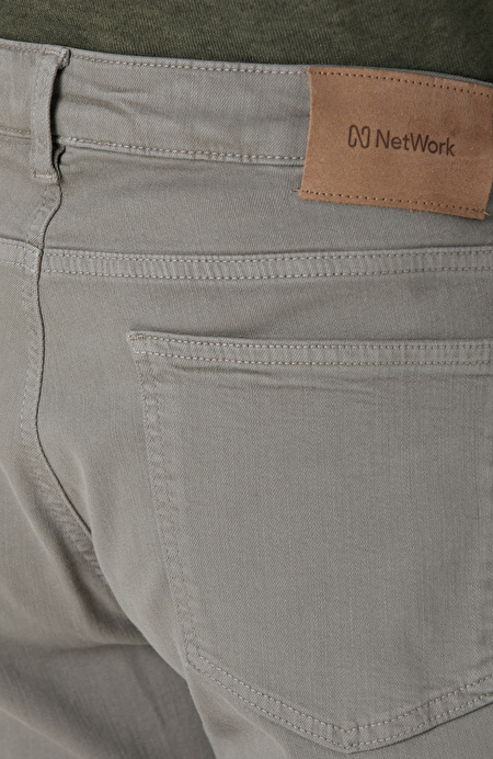 Açık Haki Denim Pantolon_4