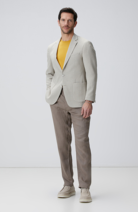 Bej Keten Pantolon_0