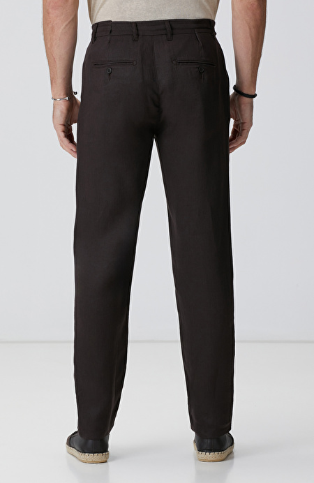 Kahverengi Keten Pantolon_2