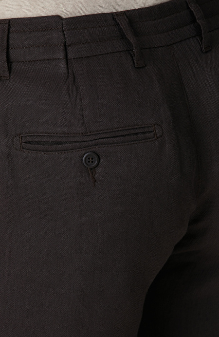 Kahverengi Keten Pantolon_4