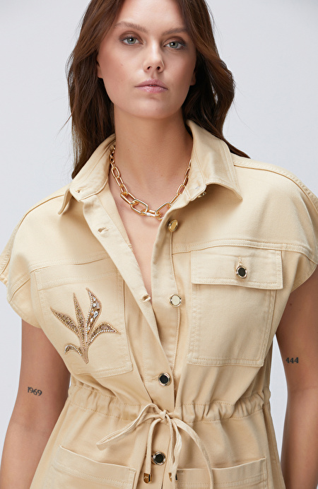 Bej Denim Ceket_0