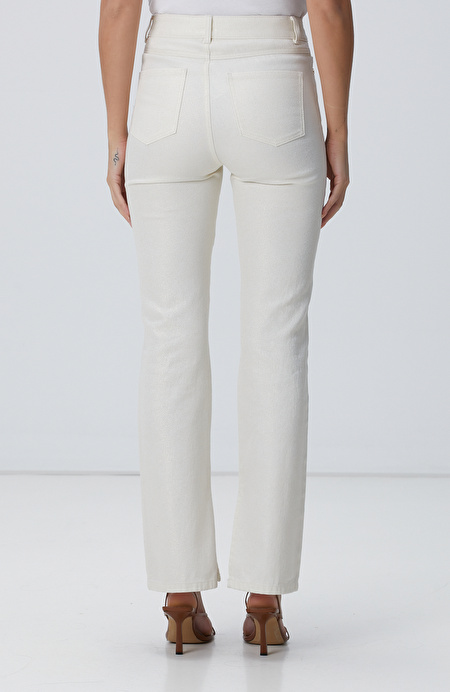 Ekru Simli Denim Pantolon_3