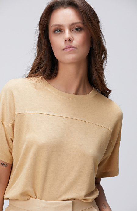 Limited Hardal Kaşmir Karışımlı T-shirt_1