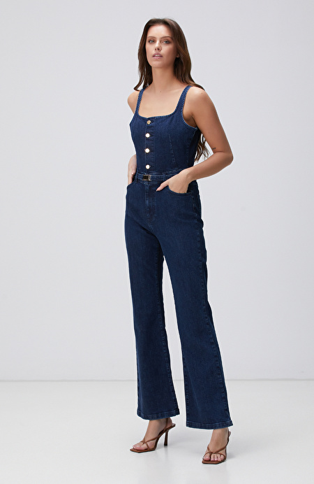 İndigo Denim Tulum_0
