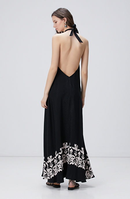 Siyah Maxi Elbise_4
