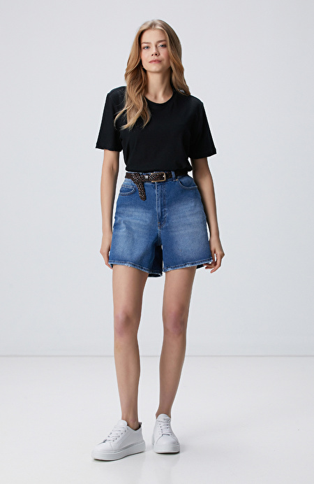 Siyah Keten Mix T-shirt_2