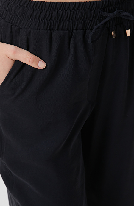 Siyah Basic Jogger Pantolon_4