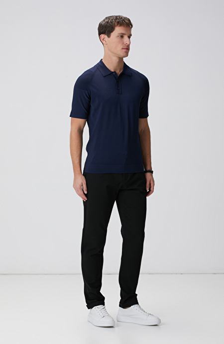 N-Tech Lacivert Polo Yaka Triko Kazak_2