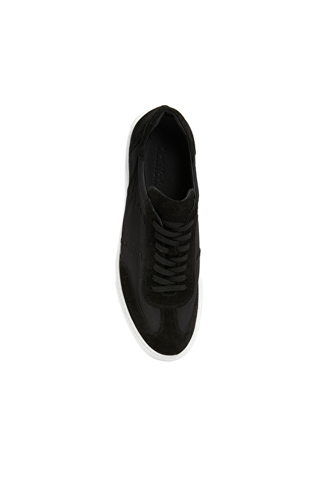 Siyah Erkek Süet Sneaker_3