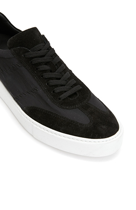 Siyah Erkek Süet Sneaker_4