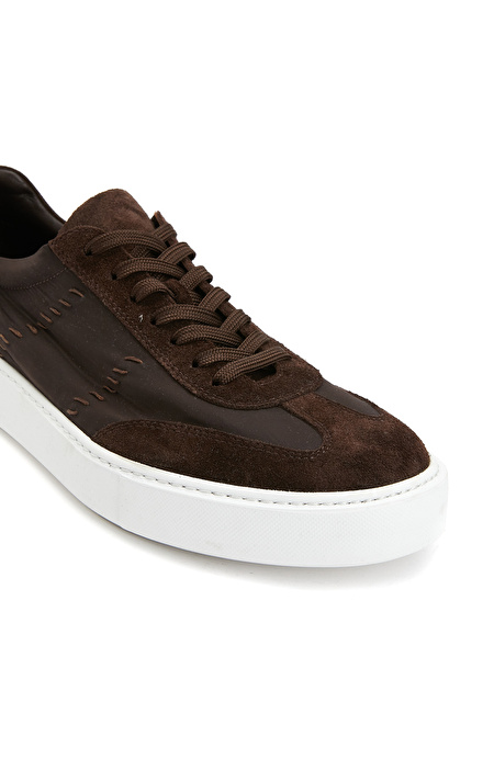 Kahverengi Erkek Süet Sneaker_4