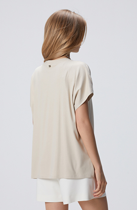 Bej Basic T-shirt_4