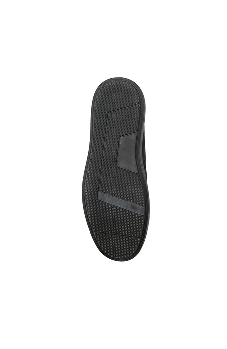 Siyah Erkek Deri Sneaker_4