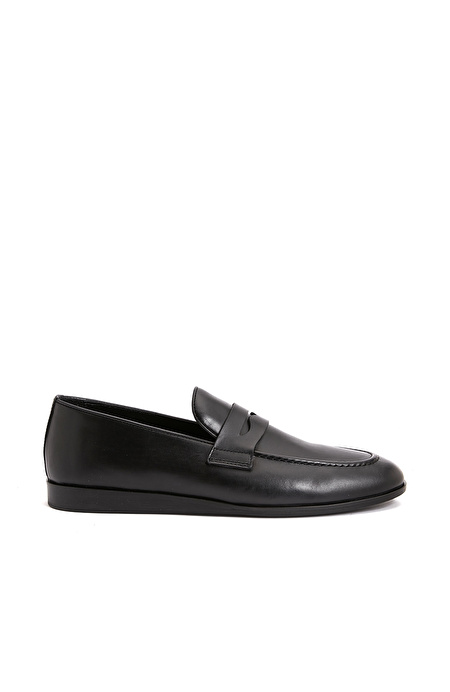 Siyah Erkek Deri Loafer_1