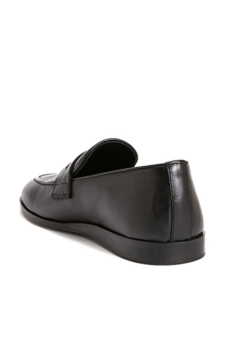 Siyah Erkek Deri Loafer_2