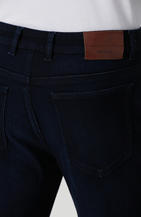 Lacivert Denim Pantolon_4