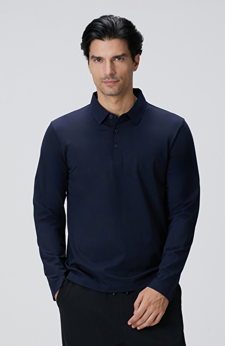 Lacivert N-Tech Polo Yaka T-shirt_3