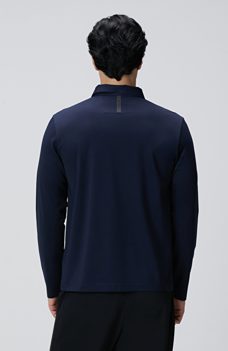 Lacivert N-Tech Polo Yaka T-shirt_4