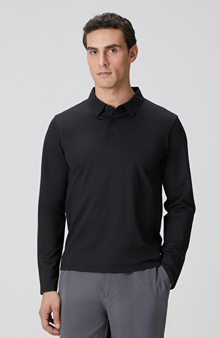 N-Tech Siyah Polo Yaka T-shirt_0