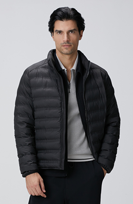 Siyah Puffer Mont_0