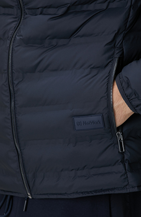 Lacivert Puffer Mont_6
