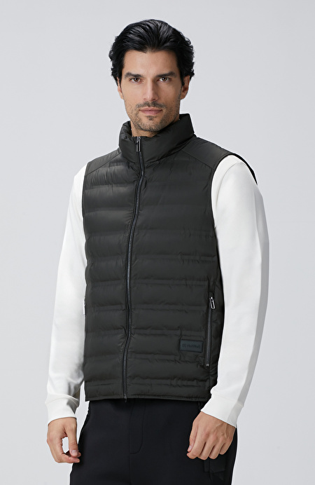 Haki Puffer Casual Yelek_3