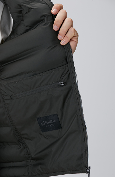 Haki Puffer Casual Yelek_8