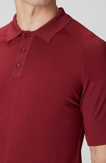 Bordo Polo Yaka Triko Kazak_5