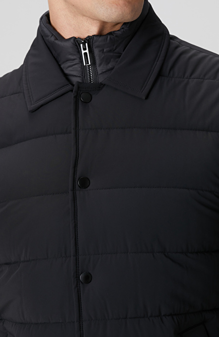 Siyah Puffer Coat Ceket_5
