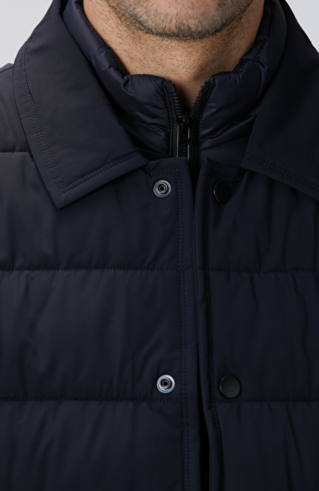 Lacivert Puffer Coat Ceket_6