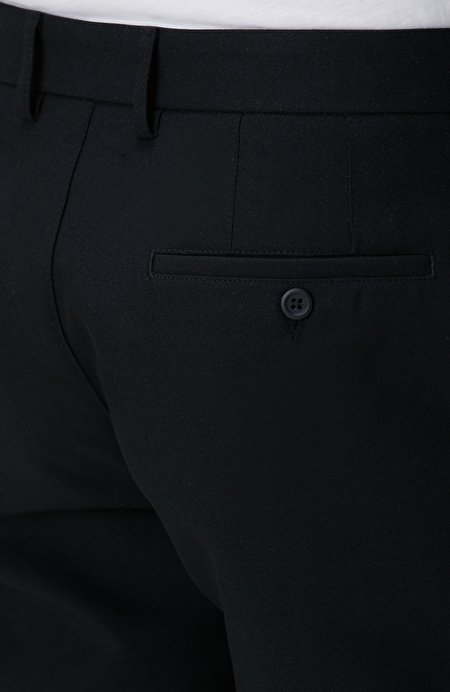 Siyah Casual Pantolon_4
