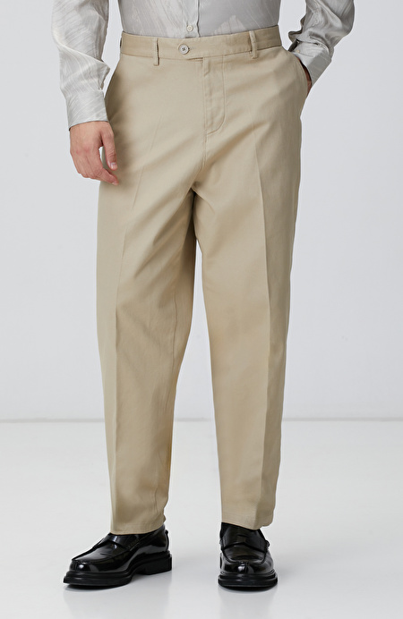 Bej Casual Chino Pantolon_1
