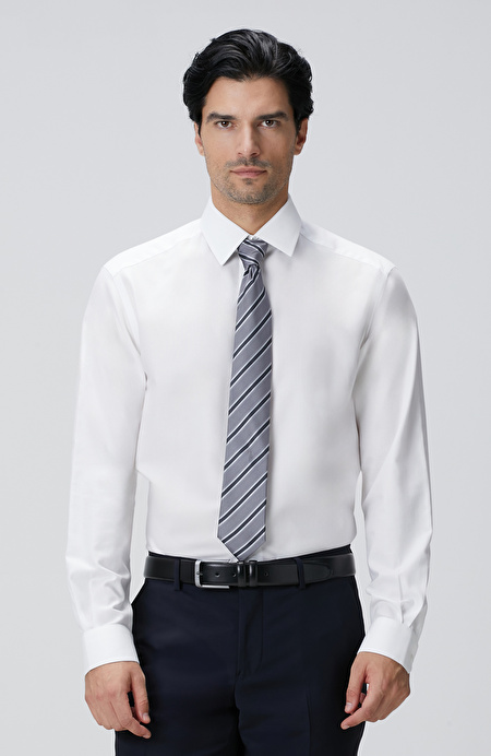 Beyaz Non-Iron Oxford Gömlek_1