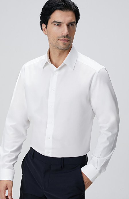 Beyaz Non-Iron Oxford Gömlek_4
