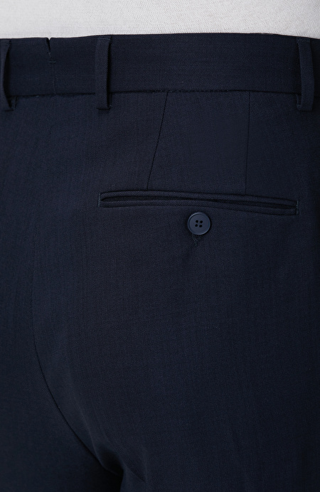 Lacivert Comfort Fit Pantolon_4