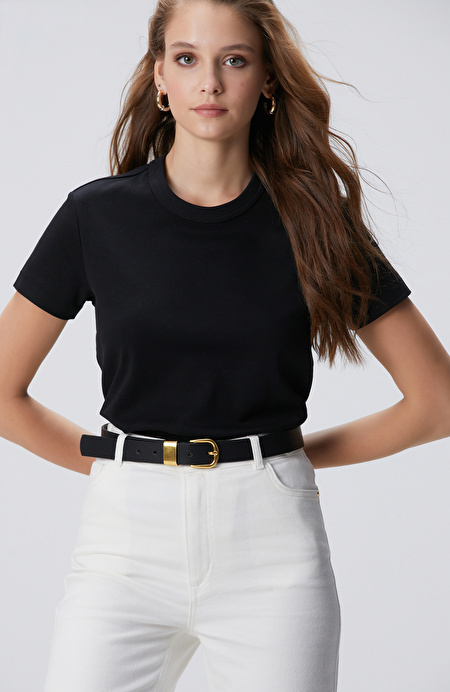 Siyah Basic T-shirt_4