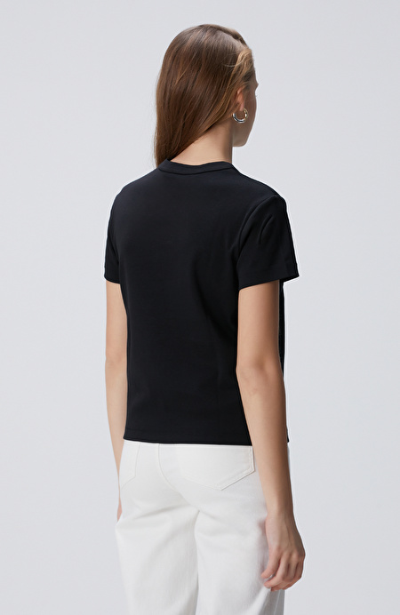Siyah Basic T-shirt_5