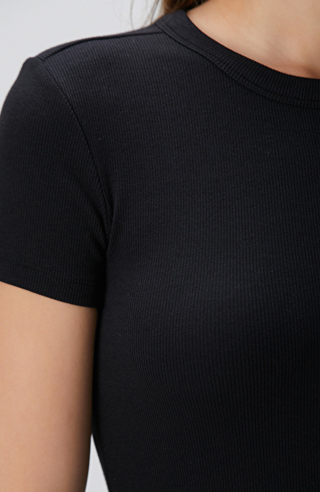 Siyah Basic T-shirt_5