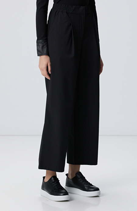 Siyah N-Tech Beli Lastikli Pantolon_2