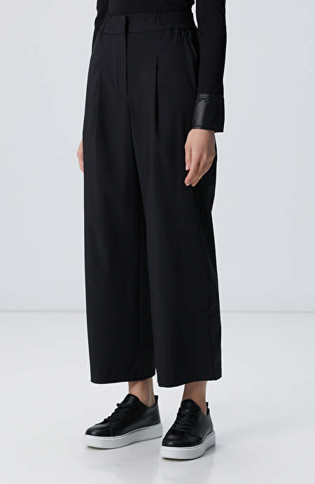 Siyah N-Tech Beli Lastikli Pantolon_3