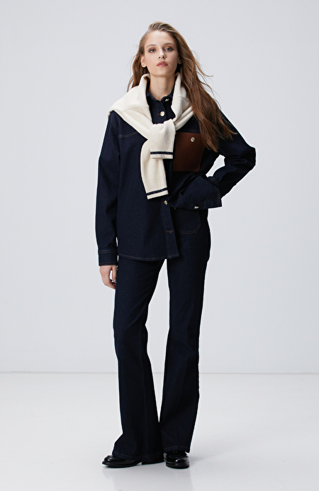 Lacivert Denim Pantolon_0