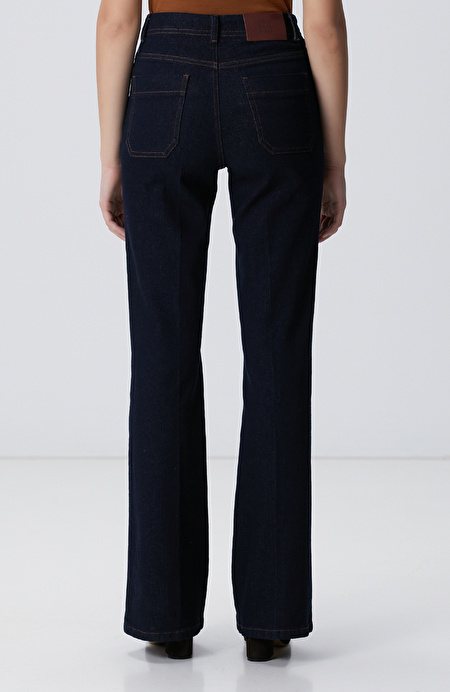 Lacivert Denim Pantolon_4