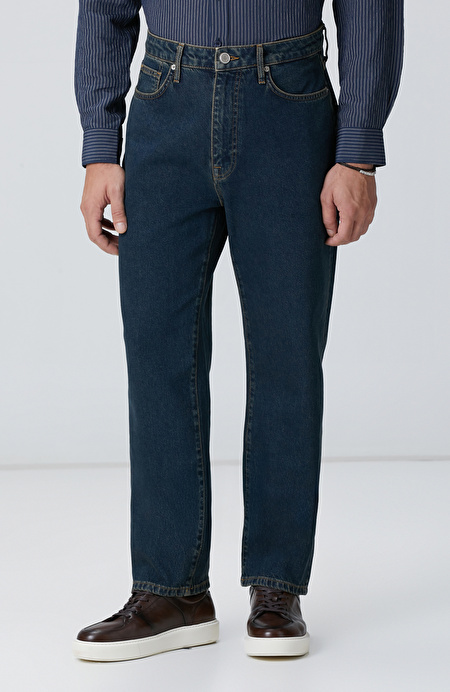 Lacivert Denim Pantolon_1
