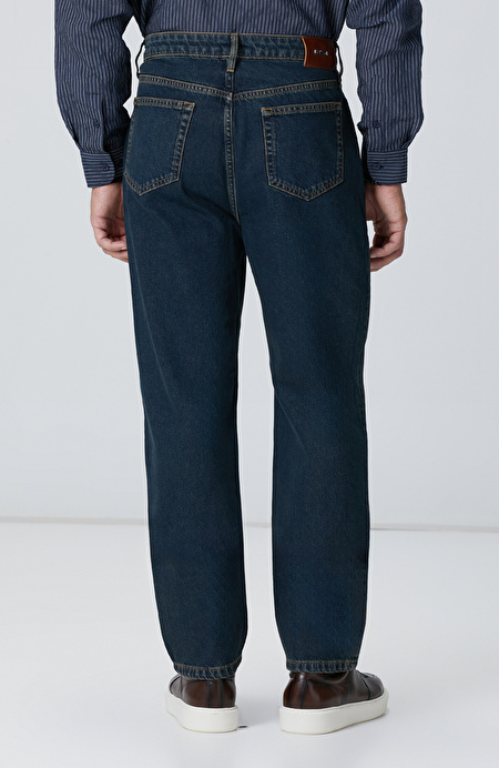 Lacivert Denim Pantolon_2