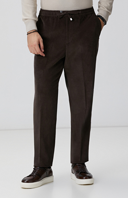 Kahverengi Fitilli Pantolon_1