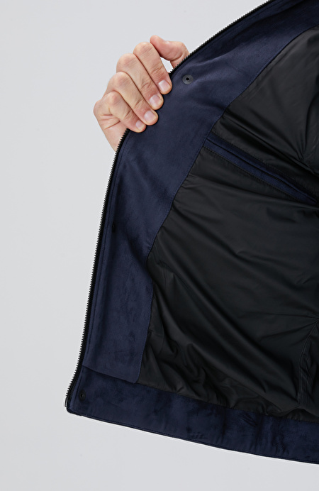 Lacivert Kapitoneli Casual Yelek_9