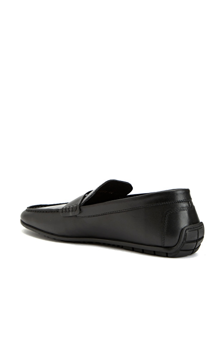 Siyah Erkek Deri Loafer_2