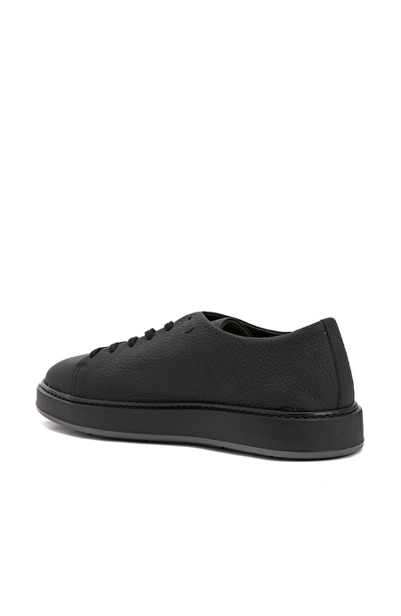 Siyah Erkek Deri Sneaker_2