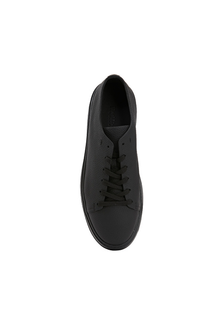 Siyah Erkek Deri Sneaker_3